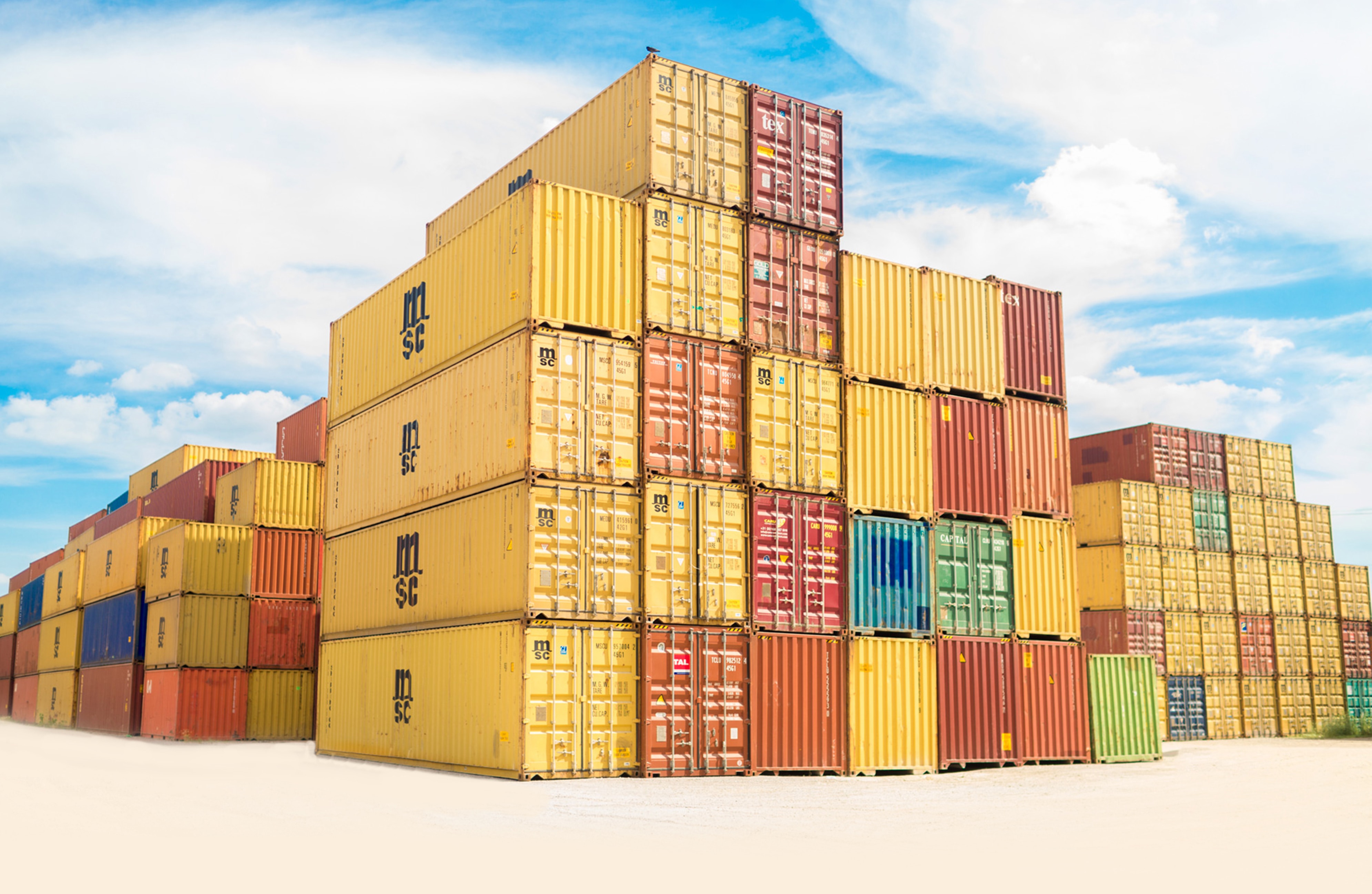 Containers on port | Kuwait Logistics Sector