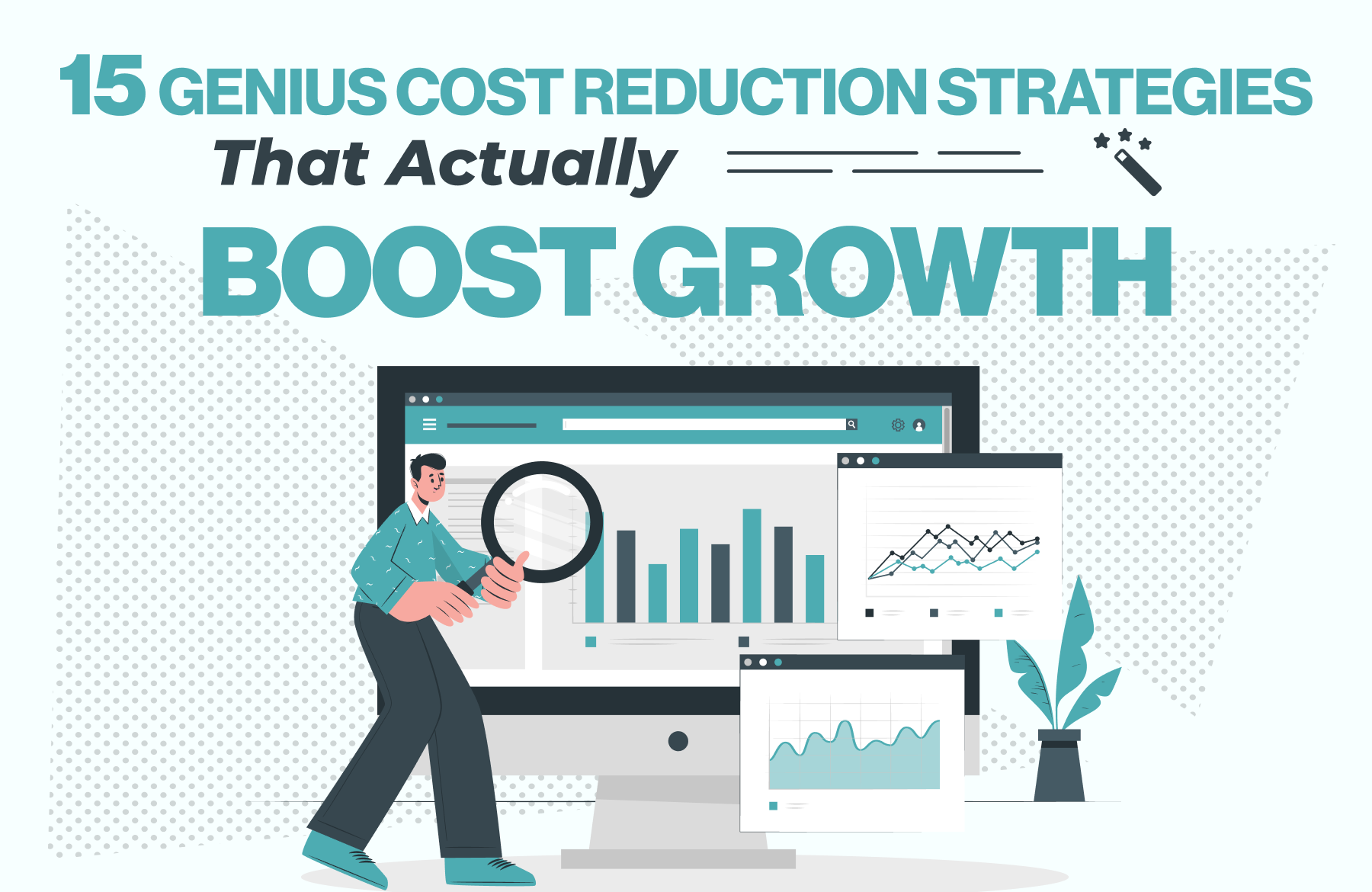 Infographic illustrating various cost reduction strategies in procurement.