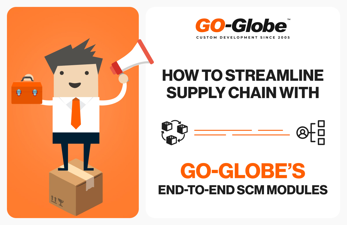 Visual representation of supply chain optimization using SCM modules